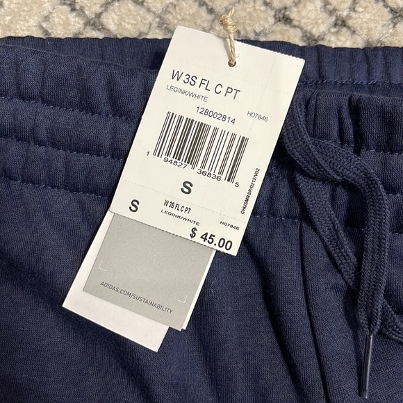 Adidas Essential Fleece 3-Stripe Sweatpants/Joggers - Picture 11 of 14